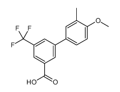 3-(4-methoxy-3-methylphenyl)-5-(trifluoromethyl)benzoic acid Structure