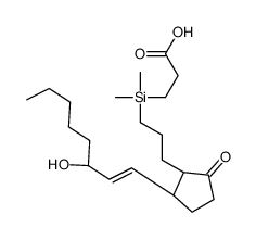 11-deoxy-4,4-dimethyl-4-silaprostaglandin E1 Structure