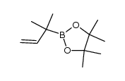2-(1,1-dimethyl-2-propenyl)-4,4,5,5-tetramethyl-1,3,2-dioxaborolane结构式
