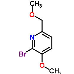 2-Bromo-3-methoxy-6-(methoxymethyl)pyridine结构式