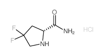 (R)-4,4-二氟吡咯烷-2-羧酰胺盐酸盐结构式