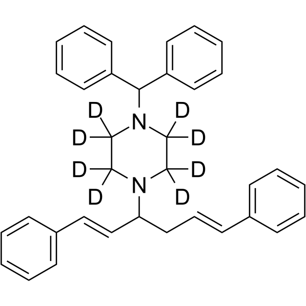 Cinnarizine-cinnamyl-d8 Structure