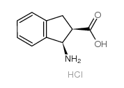 顺式-1-氨基茚满-2-羧酸盐酸盐结构式