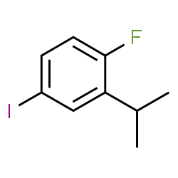1-Fluoro-4-iodo-2-isopropylbenzene Structure