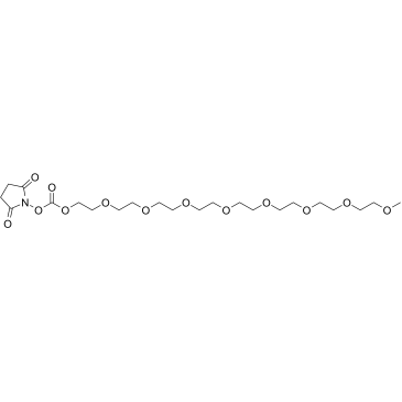 m-PEG8-succinimidyl carbonate Structure