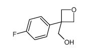 (3-(4-Fluorophenyl)oxetan-3-yl)methanol Structure