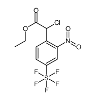 Ethyl chloro[2-nitro-4-(pentafluoro-λ6-sulfanyl)phenyl]acetate Structure