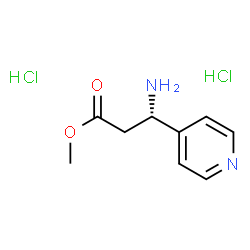 (S)-3-氨基-3-(吡啶-4-基)丙酸甲酯二盐酸盐结构式