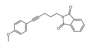 2-(5-(4-methoxyphenyl)pent-4-yn-1-yl)isoindoline-1,3-dione结构式