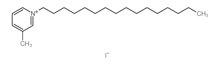 Pyridinium, 1-hexadecyl-3-methyl-, iodide (1:1)结构式