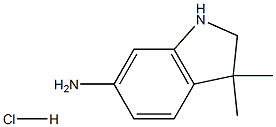 3,3-二甲基吲哚啉-6-胺盐酸盐结构式