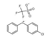 (4-chlorophenyl)(phenyl)iodonium triflate Structure