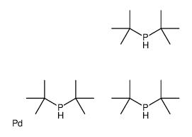 ditert-butylphosphane,palladium结构式