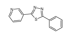 2-phenyl-5-pyridin-3-yl-1,3,4-thiadiazole Structure