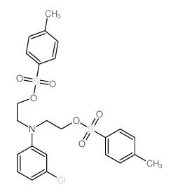 Ethanol,2,2'-[(m-chlorophenyl)imino]di-, di-p-toluenesulfonate (ester) (8CI)结构式