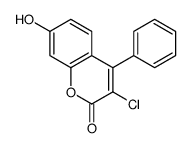 3-氯-7-羟基-4-苯基-2H-色烯-2-酮结构式