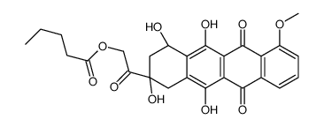 [2-oxo-2-[(2S,4S)-2,4,5,12-tetrahydroxy-7-methoxy-6,11-dioxo-3,4-dihydro-1H-tetracen-2-yl]ethyl] pentanoate Structure