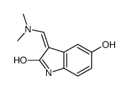 (3Z)-3-(dimethylaminomethylidene)-5-hydroxy-1H-indol-2-one结构式