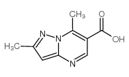 2,7-二甲基吡唑(1,5-a)嘧啶-6-羧酸结构式
