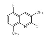 2-氯-5-氟-3,8-二甲基喹啉结构式