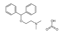 2-benzhydryloxy-N,N-dimethylethanamine,nitric acid结构式