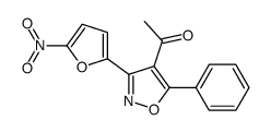 1-[3-(5-nitrofuran-2-yl)-5-phenyl-1,2-oxazol-4-yl]ethanone结构式