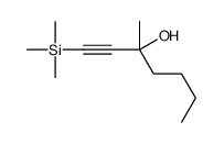 3-Methyl-1-(trimethylsilyl)-1-heptyn-3-ol结构式