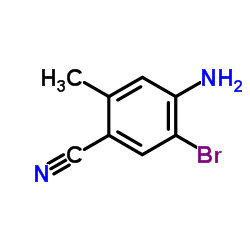 4-Amino-5-bromo-2-methylbenzonitrile Structure