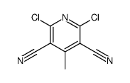 2,6-dichloro-4-methylpyridine-3,5-dicarbonitrile Structure