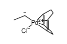 [PdCl(Et)(1,5-cyclooctadiene)] Structure