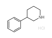 3-PHENYLPIPERIDINE HYDROCHLORIDE Structure