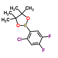 2-Chloro-4,5-difluorophenylboronic acid, pinacol ester Structure