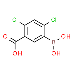 5-Carboxy-2,4-dichlorophenylboronic acid结构式
