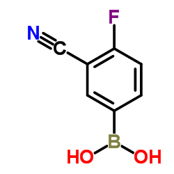 3-Cyano-4-fluorobenzeneboronic acid Structure