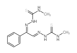 Hydrazinecarbothioamide,2,2'-(1-phenyl-1,2-ethanediylidene)bis[N-methyl- (9CI) Structure
