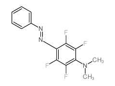 Benzenamine,2,3,5,6-tetrafluoro-N,N-dimethyl-4-(2-phenyldiazenyl)- structure