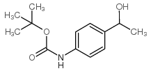 1-(4-Boc-氨基苯基)-乙醇结构式