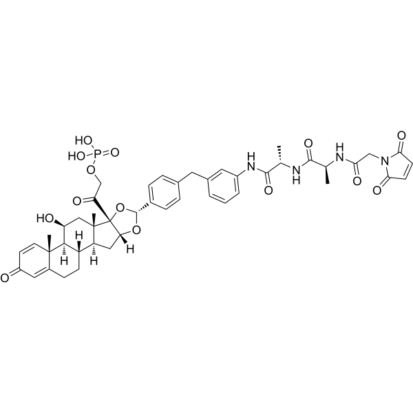Glucocorticoid receptor agonist-1 phosphate Ala-Ala-Mal Structure