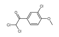 2,2-dichloro-1-(3-chloro-4-methoxyphenyl)ethanone Structure