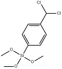 p-(dichloromethyl)phenyltrimethoxysilane Structure