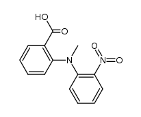 N-Methyl-N-(2-nitrophenyl)anthranilsaeure结构式