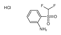 2-[(二氟甲基)磺酰基]苯胺盐酸盐结构式