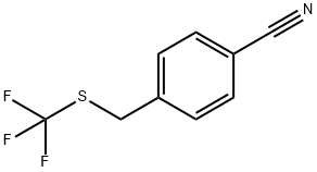 4-(((trifluoromethyl)thio)methyl)benzonitrile Structure