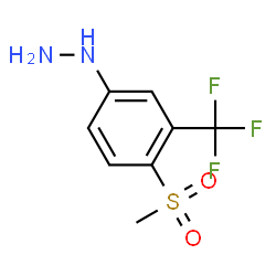 HYDRAZINE,[4-(METHYLSULFONYL)-3-(TRIFLUOROMETHYL)PHENYL] Structure
