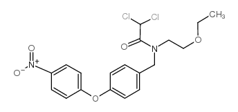 2,2-dichloro-N-(2-ethoxyethyl)-N-[[4-(4-nitrophenoxy)phenyl]methyl]acetamide Structure