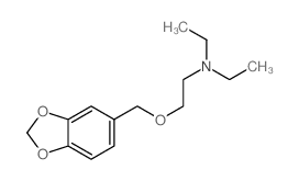 Ethanamine,2-(1,3-benzodioxol-5-ylmethoxy)-N,N-diethyl-结构式