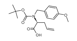 (2S)-2-[tert-butoxycarbonyl-(4-methoxybenzyl)amino]-4-pentenoic acid Structure