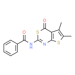 N-(5,6-Dimethyl-4-oxo-4H-thieno[2,3-d][1,3]thiazin-2-yl)benzamide Structure