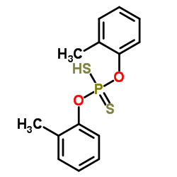 O,O-bis(methylphenyl) hydrogen dithiophosphate structure