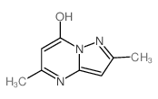 2,5-二甲基吡唑并[1,5-a]嘧啶-7-醇结构式
